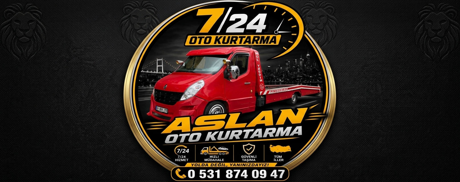 İstanbul Geneli 7/24 Oto Kurtarıcı Çekici ve Yol Yardım Hizmeti